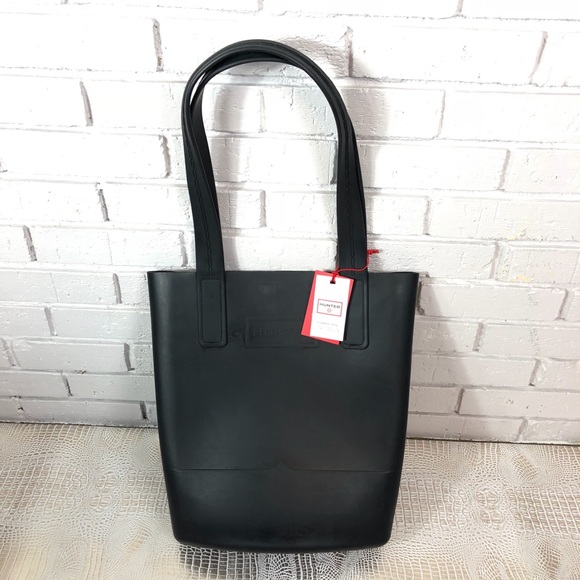 hunter rubber tote bag